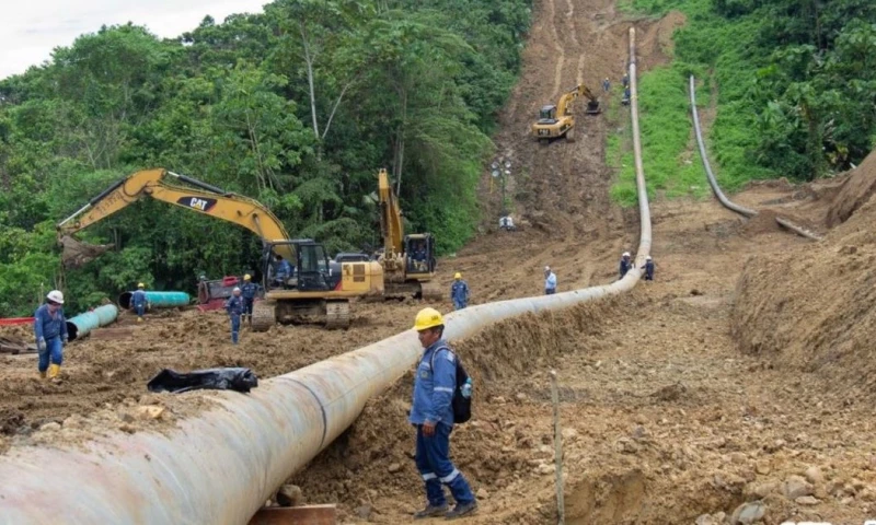 El Sote sufrió una rotura el 13 de marzo en Esmeraldas / Foto: cortesía Petroecuador