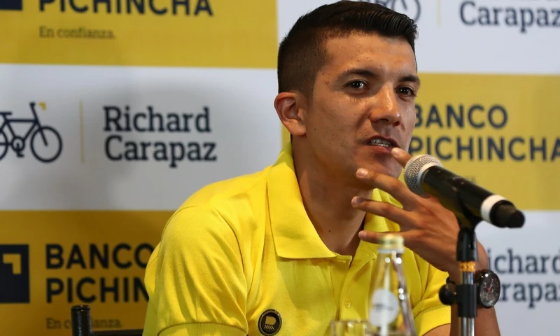 Carapaz se saltará el Tour de Francia para enfocarse en la Vuelta a España / Foto: EFE