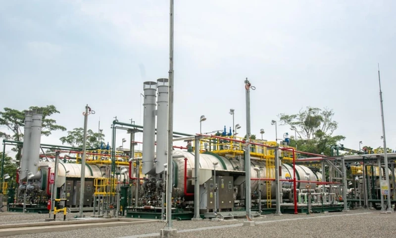 La Central de Procesos Culebra 21 fue construida por 277 trabajadores / Foto: cortesía Petroecuador 