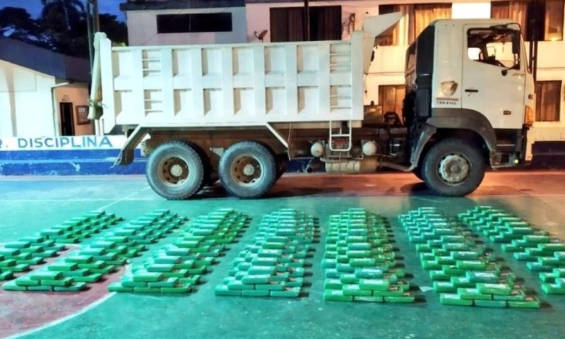 Hasta finales de mayo, en Ecuador se habían decomisado más de 72 toneladas de drogas / Foto: cortesía Policía