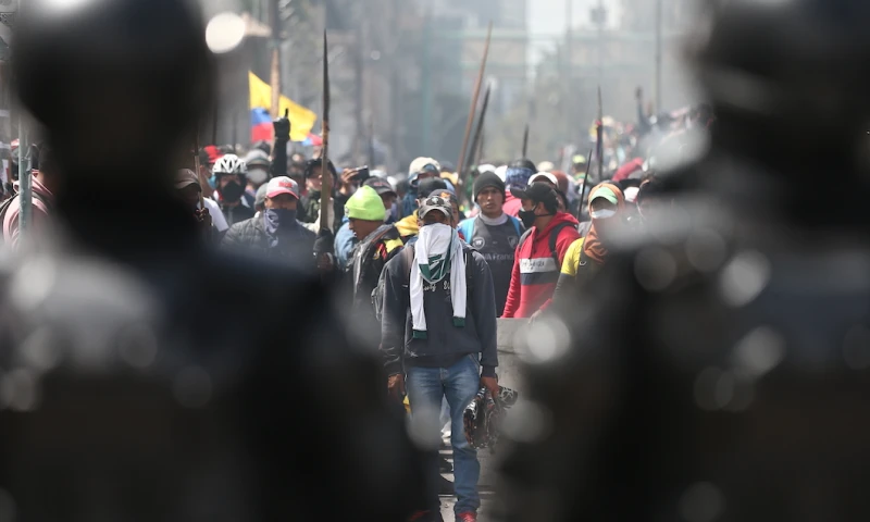 Indígenas exigen fin a estado de excepción para dialogar con Lasso / Foto: EFE