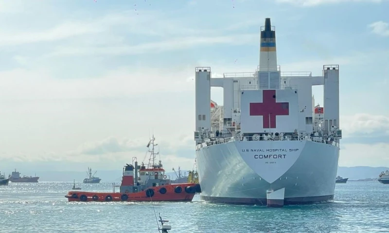 El USNS Comfort es un buque hospital de la Armada de Estados Unidos / Foto: cortesía Ministerio de Salud