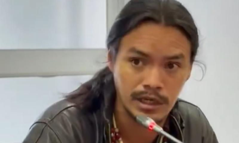 El doctor Pablo Ponce, voluntario de la Fundación Violín Rojo, compareció ayer a la Asamblea / Foto: cortesía Asamblea Nacional