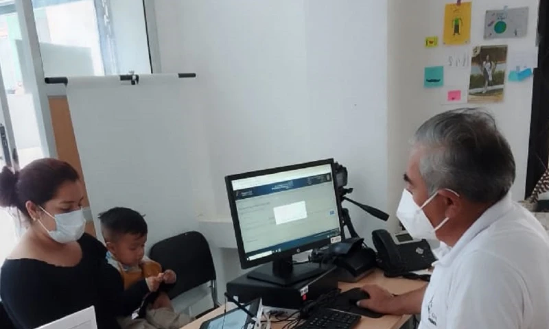 84 infantes recibieron su cédula de identidad en Zamora / Foto: cortesía MIES