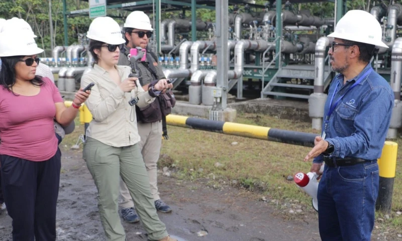 Ramón Correa, gerente general, brindó información sobre el bloque/ Foto: cortesía Petroecuador