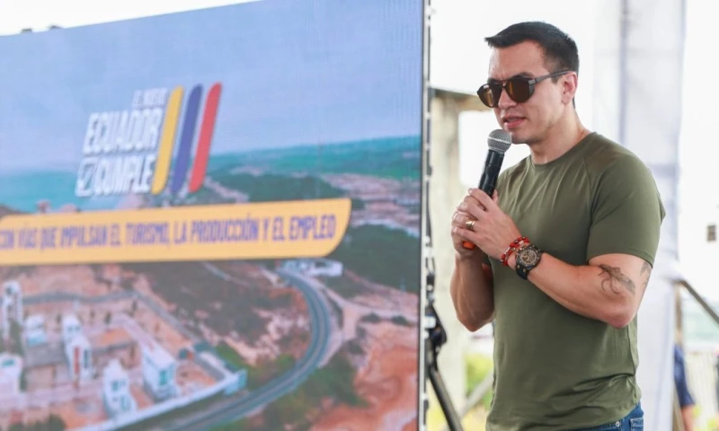 Noboa viajó a Estados Unidos después del revés que sufrió el 16 de noviembre en las urnas / Foto: cortesía Presidencia