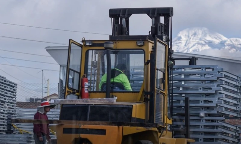 El traslado de las estructuras a Riobamba durará hasta 2 semanas / Foto: cortesía MTOP