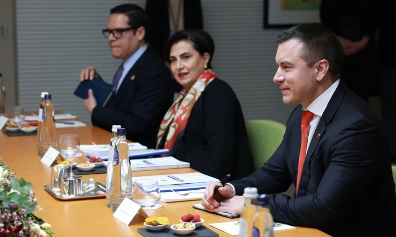 Daniel Noboa acaba de regresar de su viaje a Suiza y Bélgica / Foto: cortesía Presidencia