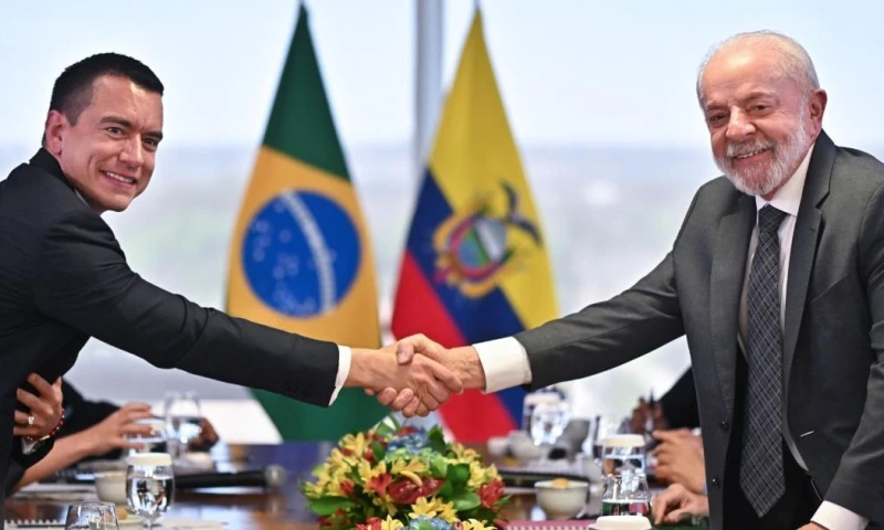 El encuentro bilateral se realizó en el palacio presidencial de Planalto / Foto: EFE