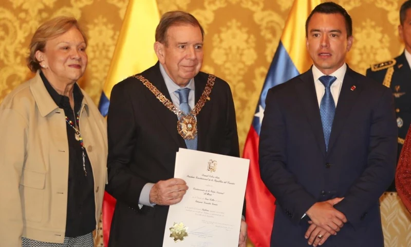 María Corina agradeció a Noboa por su esfuerzo en la protección de migrantes venezolanos en Ecuador / Foto: EFE