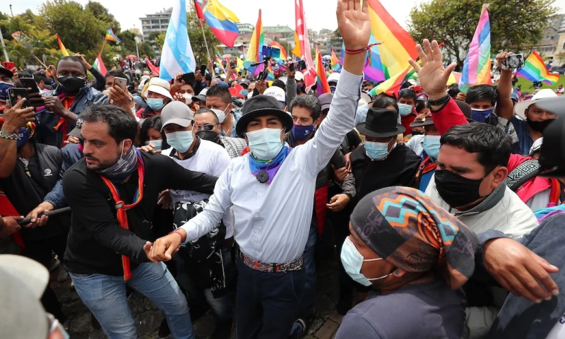 Yaku Pérez asegura que hay más de 16.000 actas con inconsistencias / Foto EFE