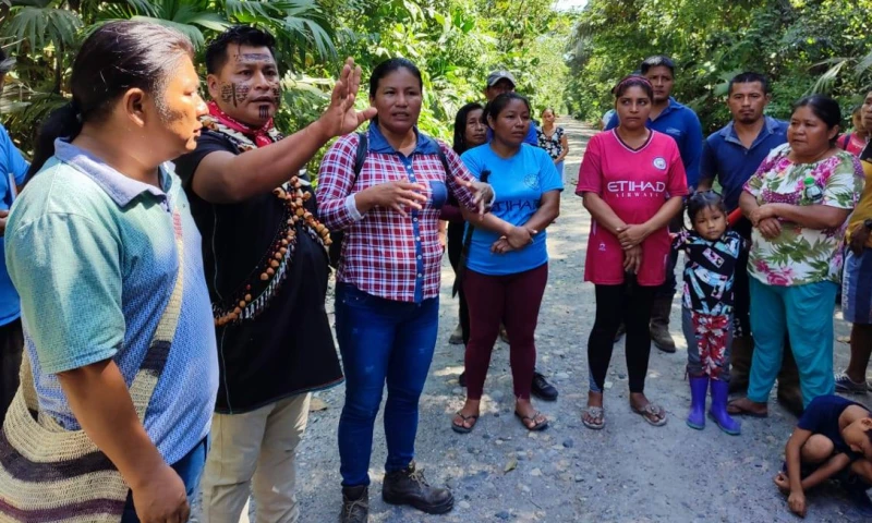 Los acuerdos se refieren a contrataciones locales de servicios y mano de obra, pagos pendientes por compensaciones sociales y refuerzo de acciones ambientales / Foto: cortesía CONAIE