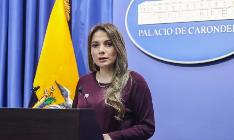 Carolina Jaramillo, vocera del Gobierno, realizó el anuncio del bono / Foto: cortesía Presidencia
