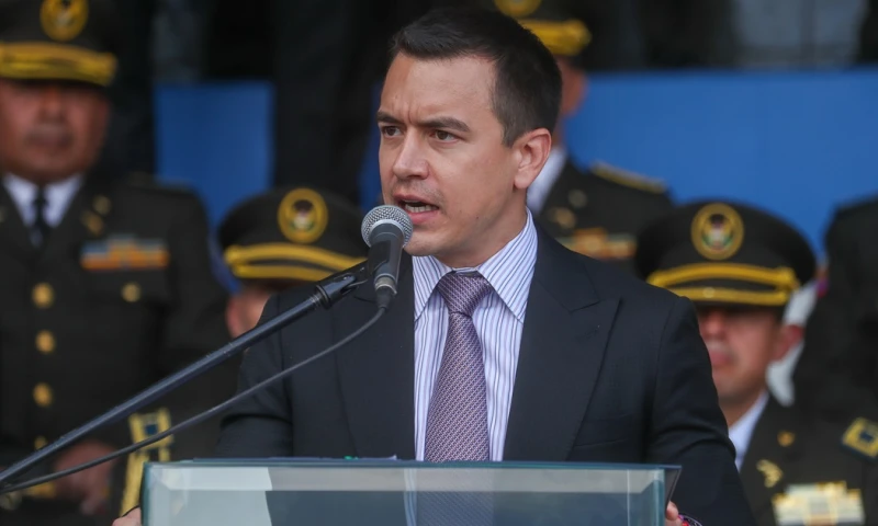 El presidente, Daniel Noboa, manifestó su preocupación y su respaldo hacia Israel / Foto: EFE