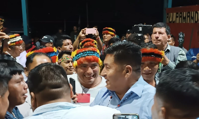 José Esach pertenece a la nación shuar, de la provincia de Morona Santiago y es reconocido como un férreo defensor del medioambiente / Foto: cortesía Confeniae