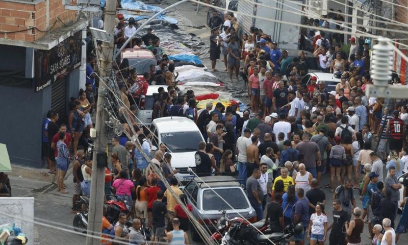 La operación policial contra la banda Comando Vermelho fue lanzada el martes / Foto: EFE