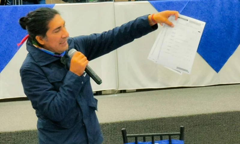 Yaku Pérez debe sustentar denuncia de fraude esta semana / foto cortesía Twitter Yaku Pérez