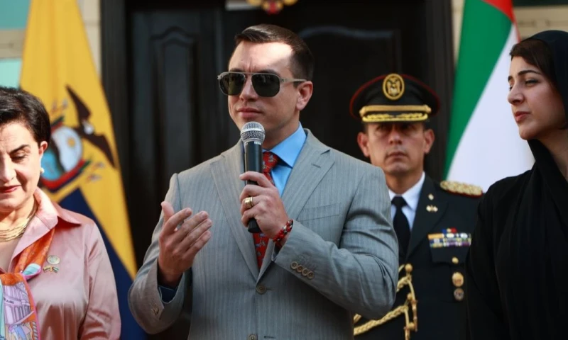 Noruega es la última parada de la nueva gira internacional que llevó a Noboa a España y Emiratos Árabes / Foto: cortesía Presidencia