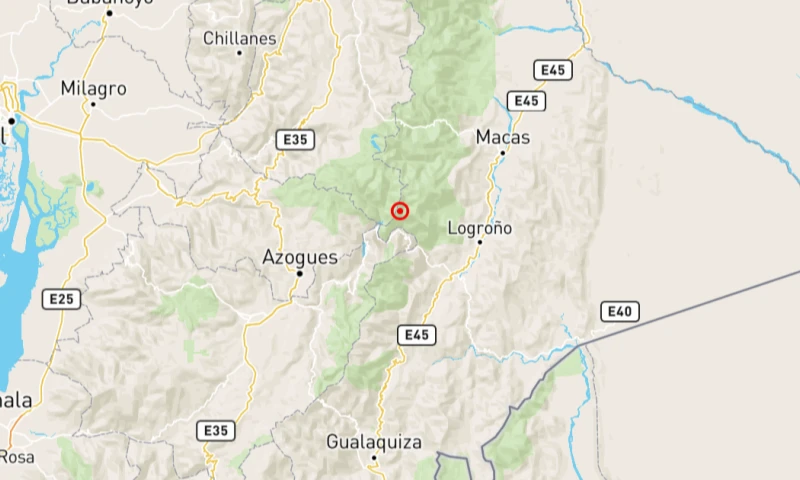 Ocurrió a 34,97 kilómetros de la localidad de Sucúa / Foto: cortesía Instituto Geofísico