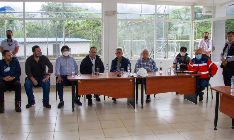 Ministros de Energía y Transporte encabezaron mesa técnica por erosión del río Coca / Foto: cortesía Ministerio de Energía