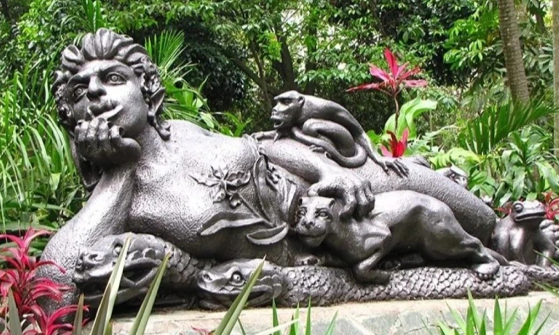 Descrita como mitad mujer, mitad bosque, vestida de musgo y hojas verdes / Foto: cortesía Red Historia