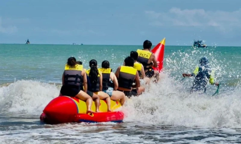 Atacames fue uno de los destinos más visitados en el último feriado / Foto: cortesía Cámara de Turismo de Atacames