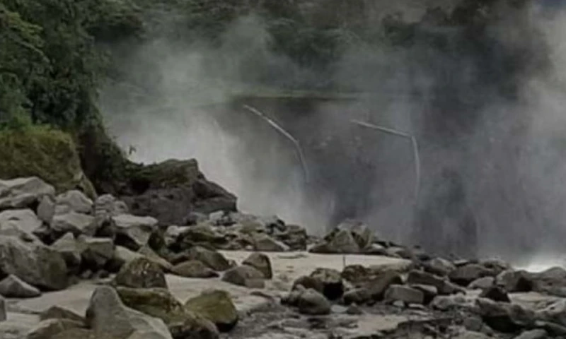 El alud se registró en Gonzalo Díaz de Pineda, cantón El Chaco / Foto: cortesía 