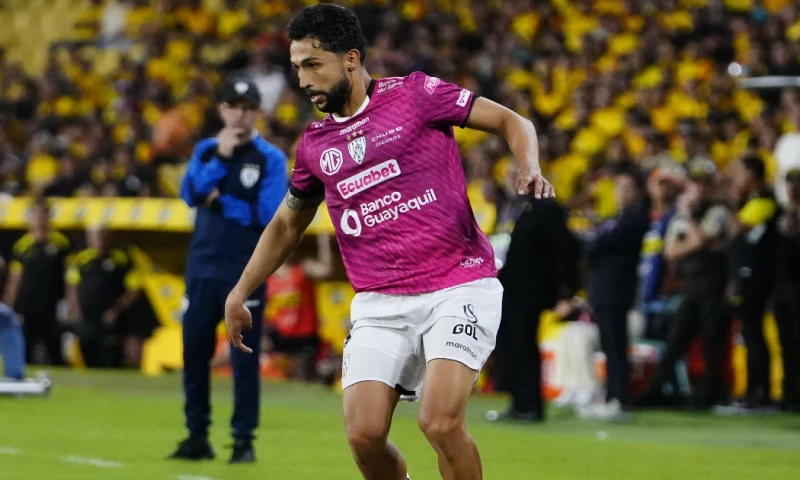 El delantero colombiano Jeison Medina anotó 3 goles ante Barcelona / Foto: cortesía Independiente del Valle