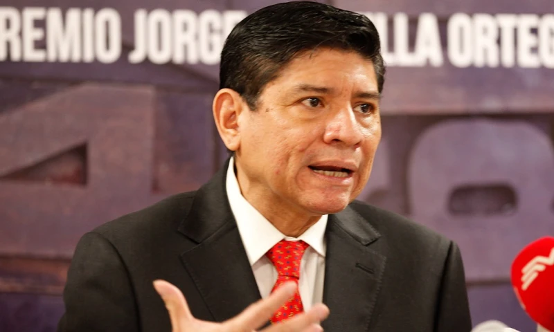 El portavoz de la Presidencia, Carlos Jijón, aseguró que el diálogo con la principal organización indígena continúa abierto. / Foto: EFE