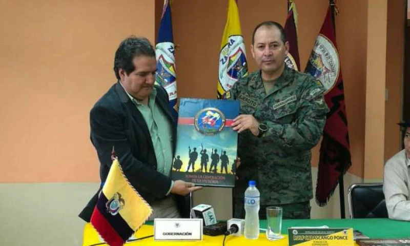 Celebración. En el evento se presentaron cuadros de los combatientes.  Foto: La Hora