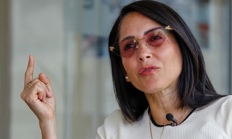 La exlegisladora afirmó que Noboa está "desconectado de las necesidades y de la realidad del país" / Foto: EFE