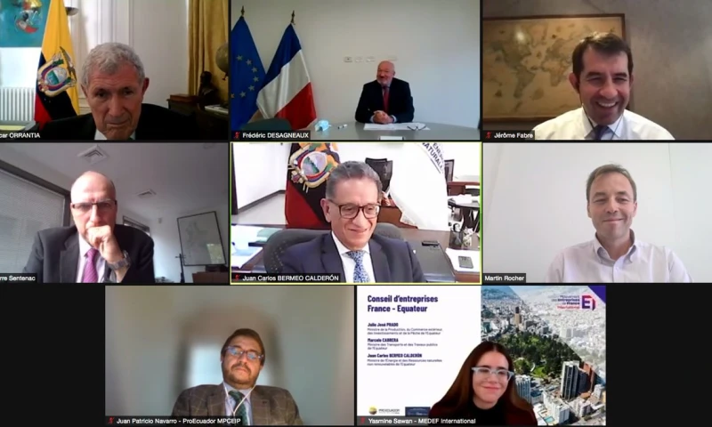 En el foro “Ecuador y Francia al Encuentro” se promocionaron 3 sectores / Foto: cortesía Ministerio de Energía