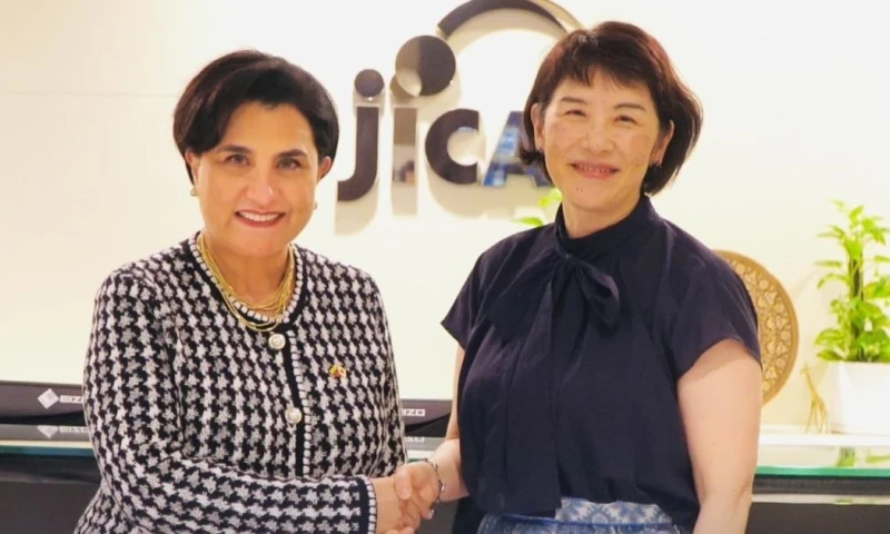 Gabriela Sommerfeld se reunió con la vicepresidenta Sachiko Imoto, vicepresidenta de la Agencia de Cooperación Internacional de Japón (JICA) / Foto: cortesía Cancillería