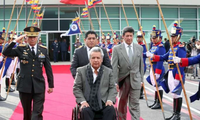 REACCIÓN. Moreno hizo estas declaraciones ayer y luego viajó a Guatemala. Foto: La Hora