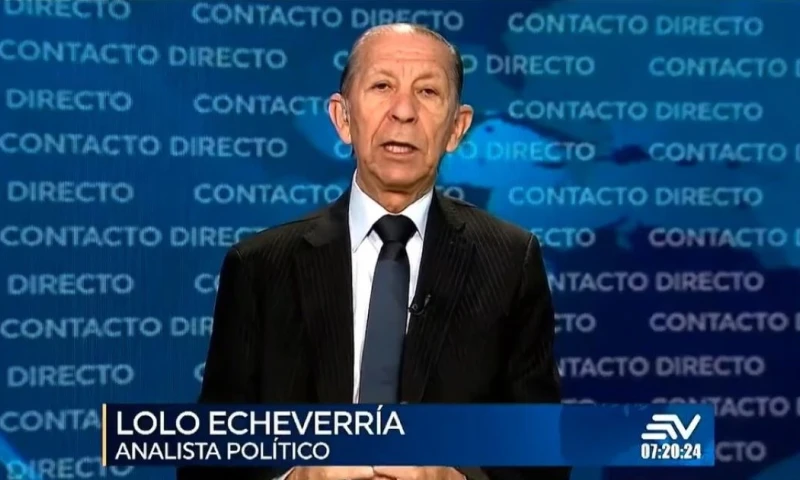 Lolo Echeverría fue entrevistado ayer en Ecuavisa / Foto: cortesía Ecuavisa