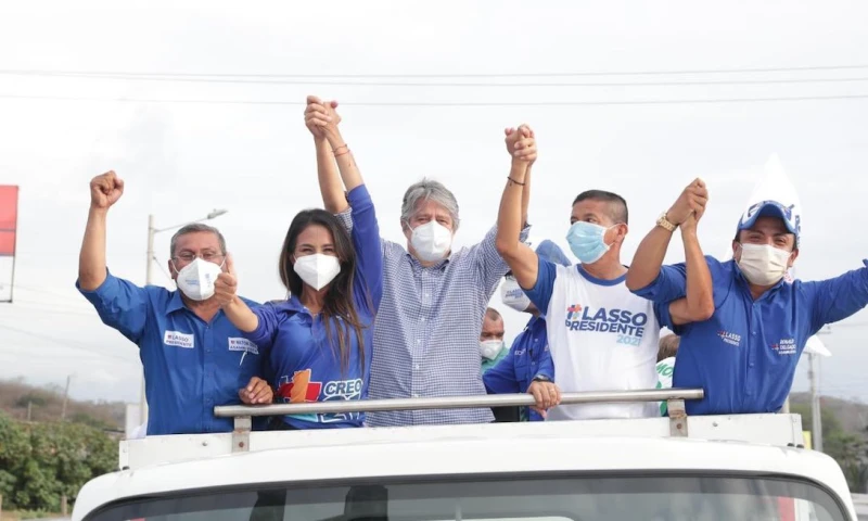 Arauz y Lasso pasan a la segunda vuelta / Foto cortesía Guillermo Lasso
