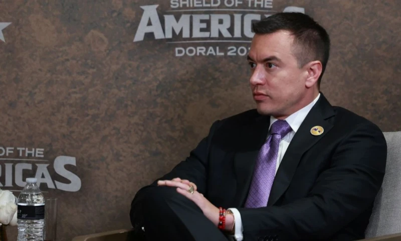 Noboa anunció que el entendimiento comercial firmado con Estados Unidos a mediados de marzo aún no es definitivo  / Foto: cortesía Presidencia