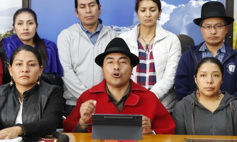 El presidente de la Conaie señaló que Pachakutik está ‘secuestrado’/ Foto: cortesía Conaie