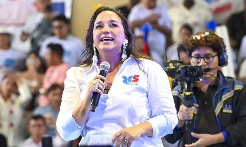 Fue elegida en una convención realizada en el coliseo Tohallí, de la ciudad de Manta / Foto: EFE
