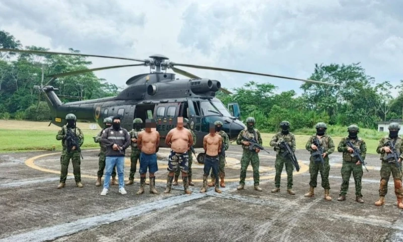 Las autoridades estiman que el impacto económico del operativo supera los 350.000 dólares / Foto: cortesía Ejército Ecuatoriano