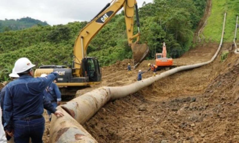 En julio, deslizamientos de tierra obligaron a suspender la operación del SOTE / Foto: cortesía El Telégrafo