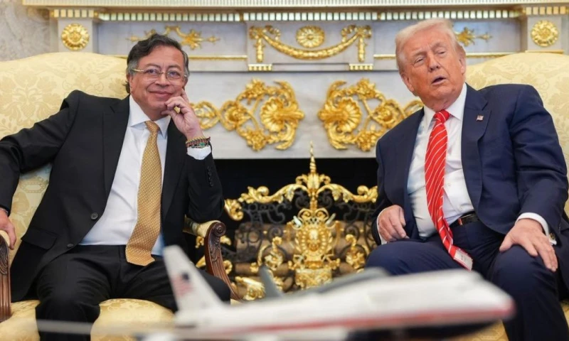 La llegada de Petro a la Casa Blanca se dio bajo un protocolo estrictamente funcional / Foto: cortesía Presidencia de Colombia