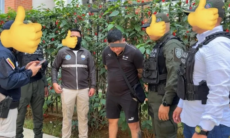 Capturan en Colombia a alias Gato Celi, cabecilla de la banda ecuatoriana Chone Killers / Foto: X, ministro del Interior, John Reimberg