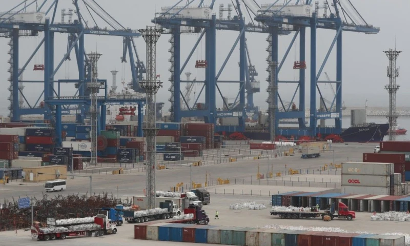 El puerto de Chancay fue construido en Perú por la naviera estatal china Cosco / Foto: EFE