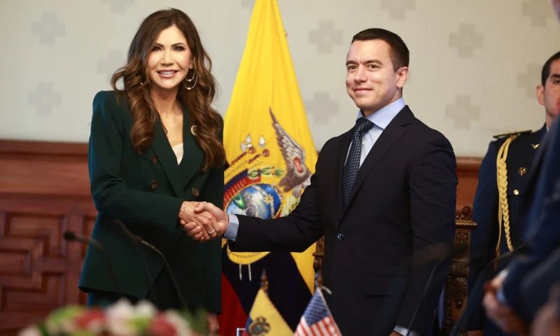 Ecuador y EE. UU. reforzaron cooperación en seguridad./ Foto: cortesía Presidencia