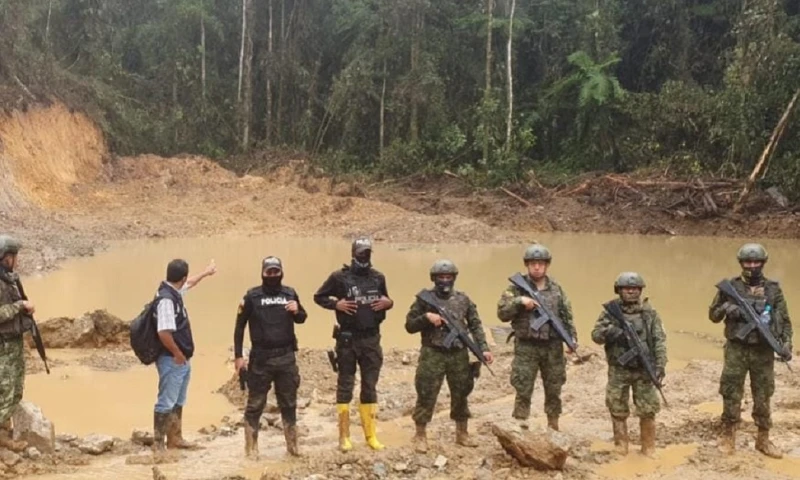 A inicios año, el Cosepe declaró a esta actividad irregular como amenaza a la seguridad integral del Estado/ Foto: cortesía FFAA