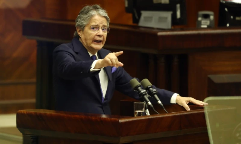 El informe a la Nación tendrá lugar en la Plataforma Social el próximo miércoles 24 de mayo, cuando Lasso cumplirá su segundo año en el poder / Foto: EFE