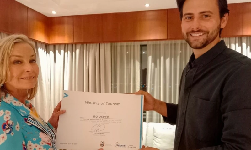 Bo Derek es nombrada embajadora turística de Ecuador/ Foto: EFE