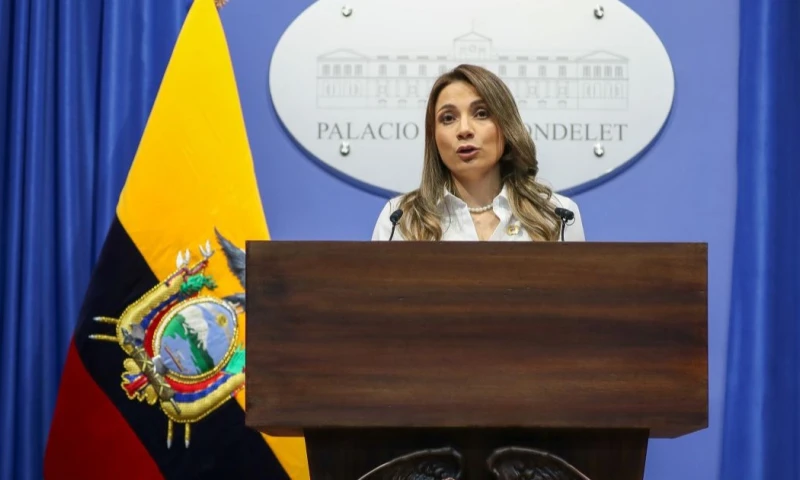 Carolina Jaramillo se estrenó como vocera del Gobierno de Daniel Noboa / Foto: EFE