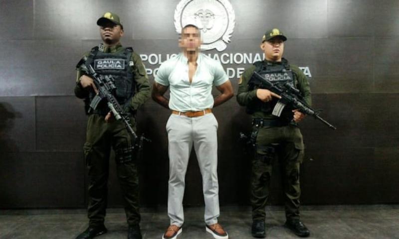 Kenffersso Jhosue Sevilla Artega, alias Flypper fue capturado en Cúcuta / Foto: cortesía Policía de Colombia